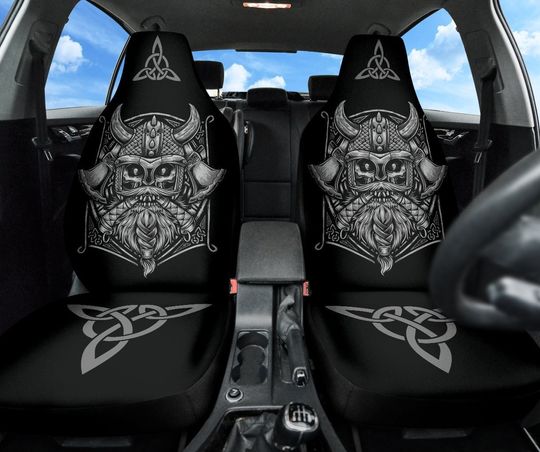 Discover Front car seat covers with viking, nordic, vikings