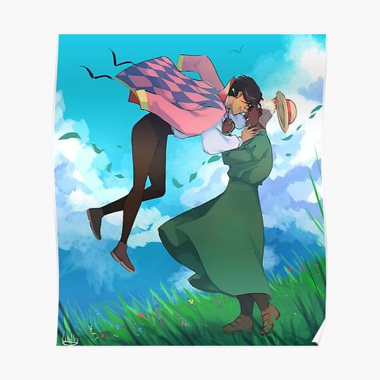 Discover The Howl's Moving Castle AU Premium Matte Vertical Poster