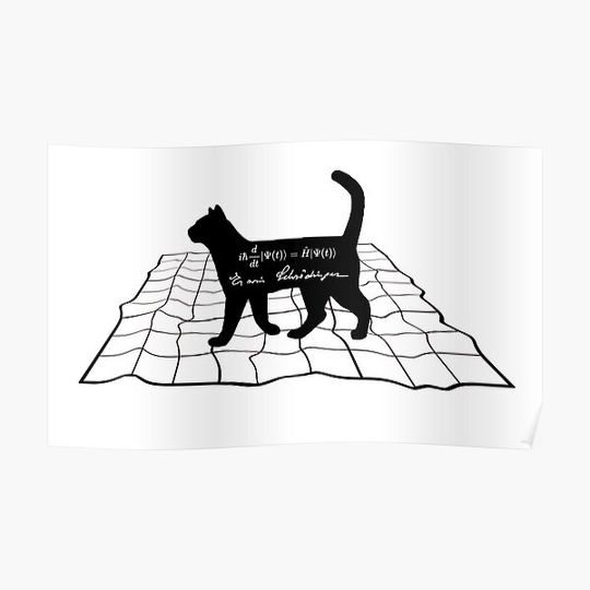 Discover Schrödinger's cat Premium Matte Vertical Poster