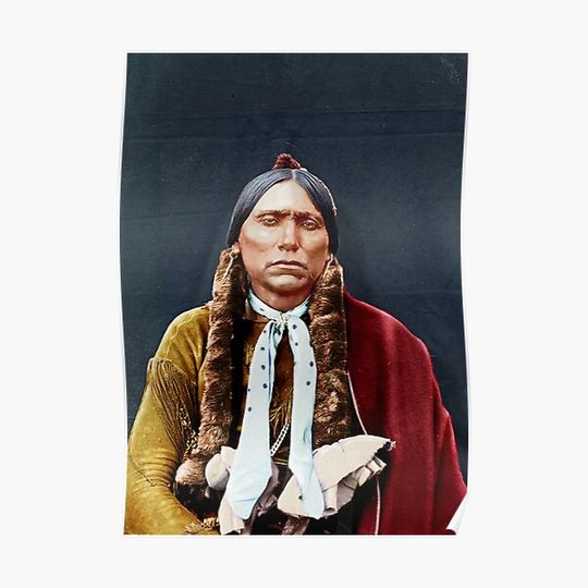 Discover Quanah Parker Comanche leader. Premium Matte Vertical Poster