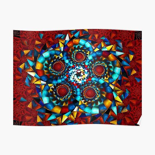 Discover Escher Spiraling Premium Matte Vertical Poster