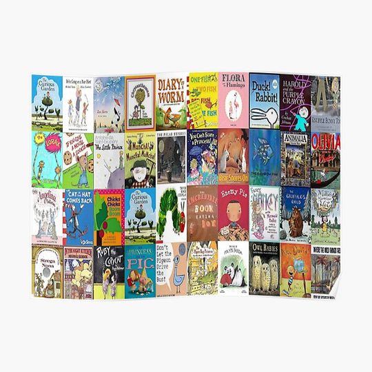 Discover Children Picture Book Covers Poster