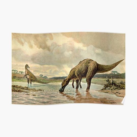 Discover Hadrosaur Premium Matte Vertical Poster
