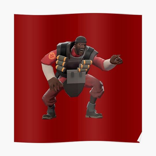 Discover TF2 Demoman Schadenfreude Premium Matte Vertical Poster