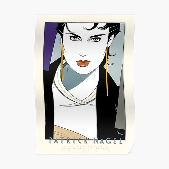 Discover Patrick Nagel Premium Matte Vertical Poster