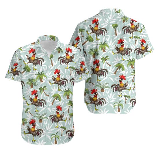 Discover Funny Chicken Hawaiian Shirt/ Chicken Hawaiian