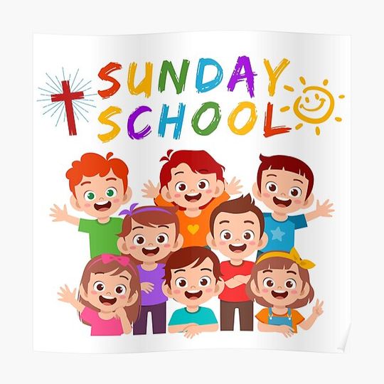 Discover Sunday School Premium Matte Vertical Poster