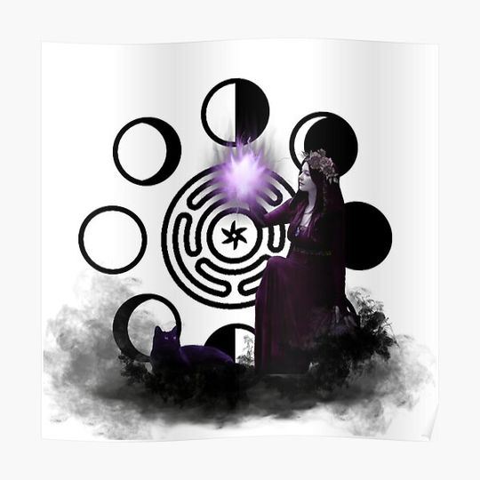 Discover Hecate lighting the way Premium Matte Vertical Poster