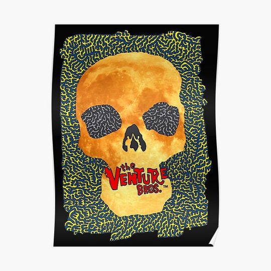 Discover The Venture Bros Logo - Moon Skull Premium Matte Vertical Poster