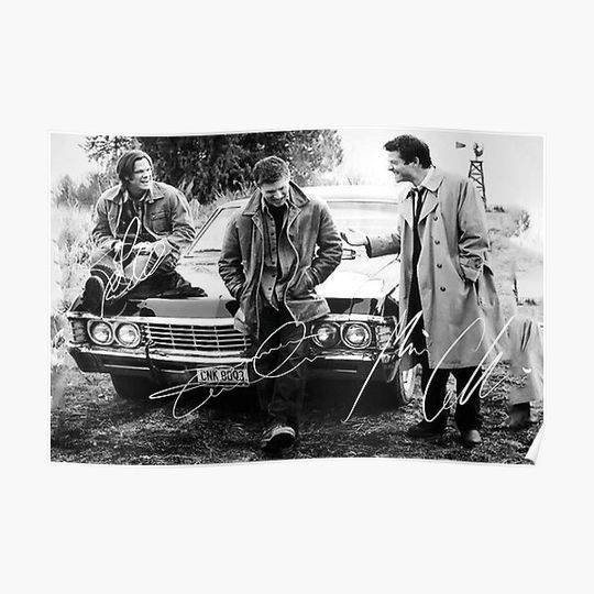 Discover Sam-Dean-Castiel Premium Matte Vertical Poster
