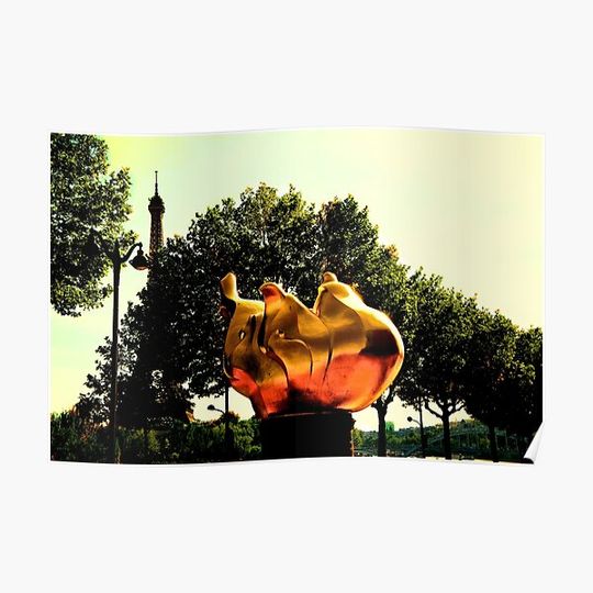 Discover Freedom flame in Paris Premium Matte Vertical Poster