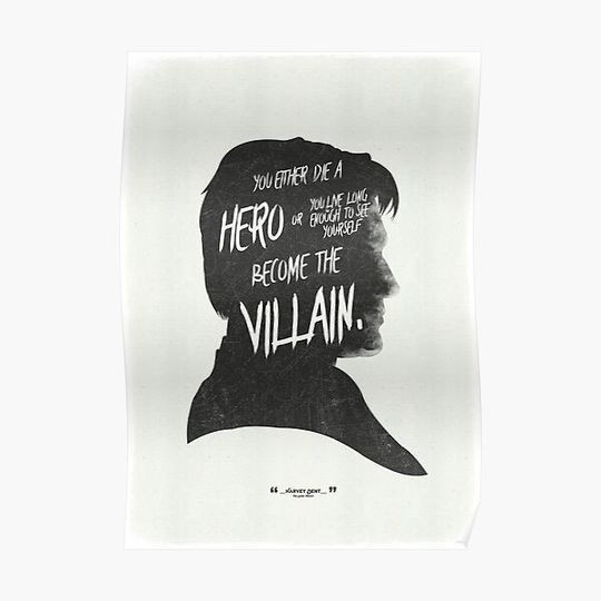 Discover You Either Die A Hero... Premium Matte Vertical Poster