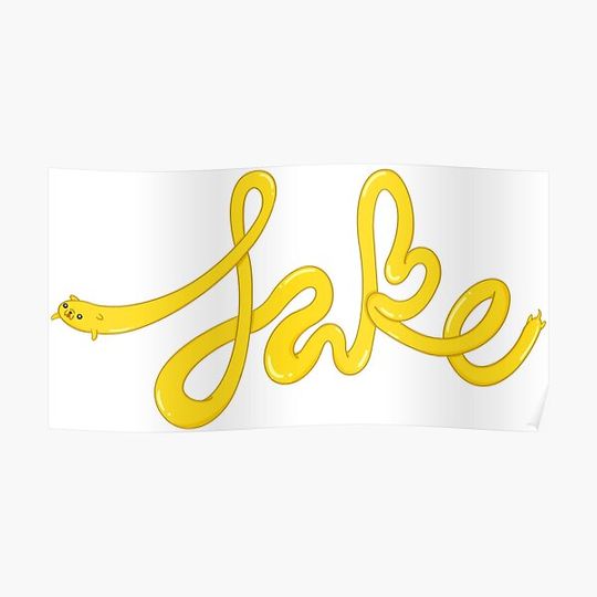 Discover Jake the Dog Stretchy Premium Matte Vertical Poster