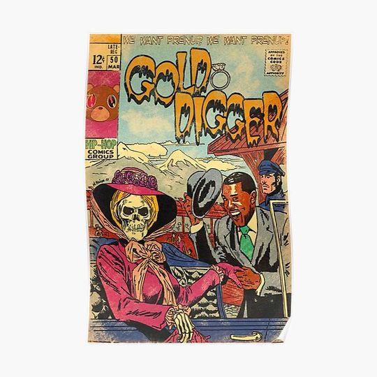 Discover Hip Hop Comics Parody Premium Matte Vertical Poster