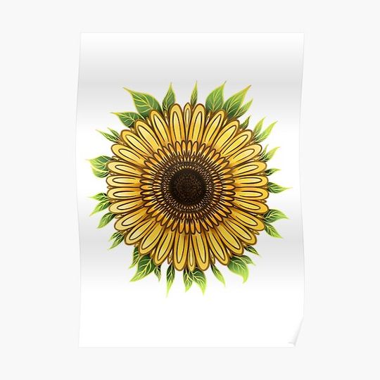 Discover Sunflower Premium Matte Vertical Poster
