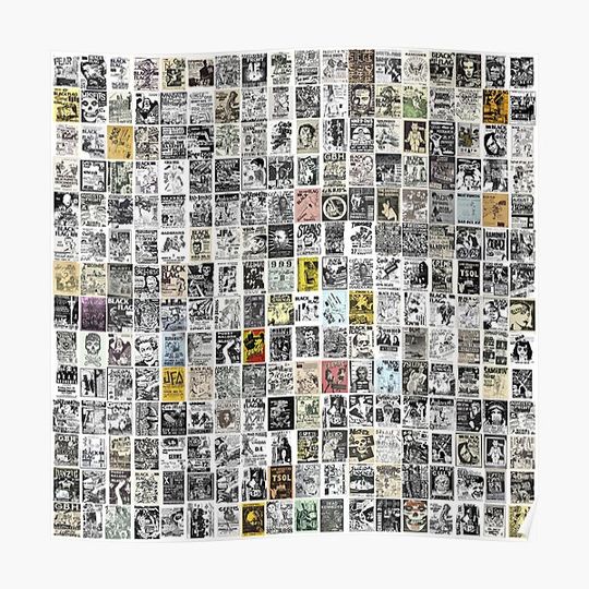 Discover Vintage Punk Rock Flyers Premium Matte Vertical Poster