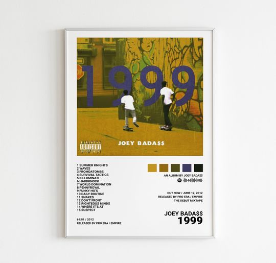 Discover Joey Badass Posters 1999 Poster, Album Cover Poster, Poster Print Wall Art