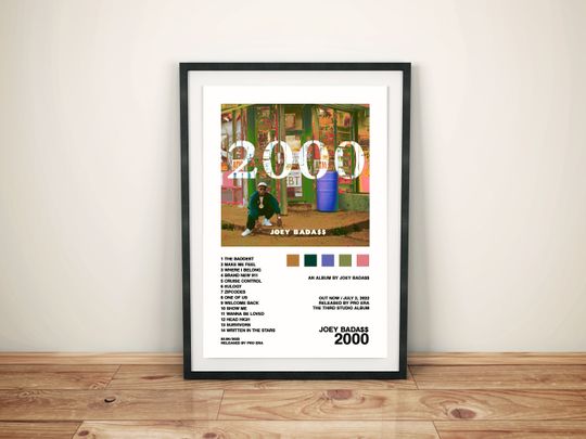 Discover Joey Badass / 2000 / Album Cover Poster, Wall Art, Custom Poster, Home Decor