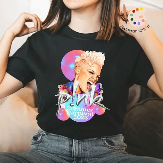 Discover Pink Summer Carnival tour 2023 Shirt, Trustfall Album Shirt, Music tour 2023 shirt