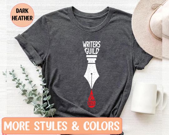 Discover Writers Guild Of America On Strike Shirt, America On Strike Shirt, Writer Shirt, WGA Strike Shirt