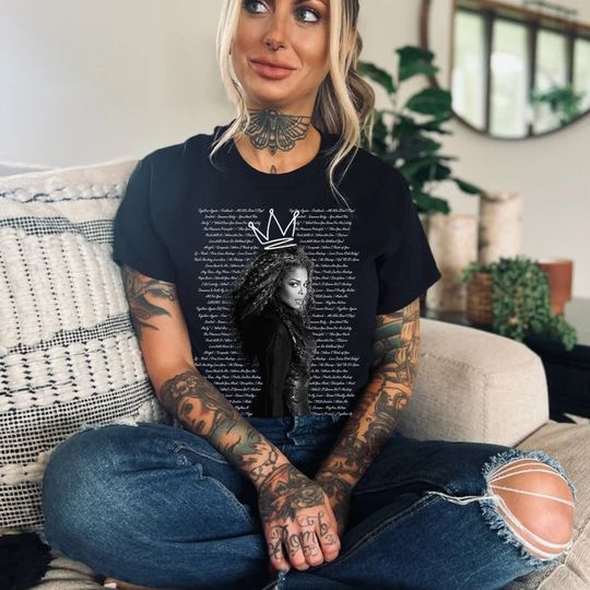 Discover Together Again Tour 2023 Shirt, Janet Songs Shirt, The Queen Of Pop T-Shirt