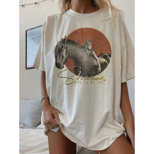 Discover Queen Of Me Tour 2023 Shania Twain Shirt, Shania Twain Tee Vintage