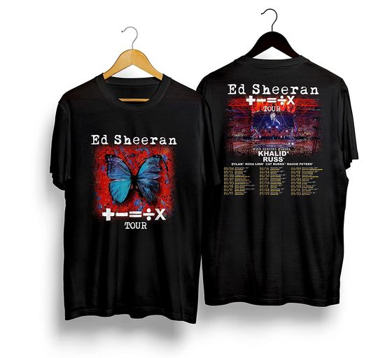 Discover E.d S.heeran Tour 2023 Shirt, E.d S.heeran Mathematics Tour 2023 T Shirt