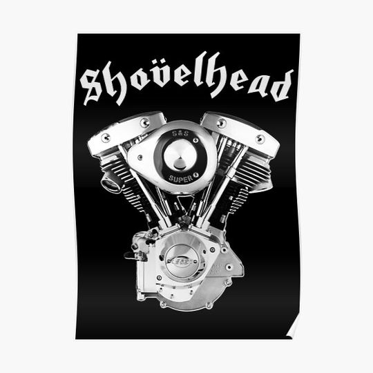 Discover SHOVELHEAD 1 (CONE) Premium Matte Vertical Poster