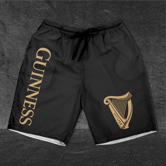 Discover Guinness Black Beer Shorts, Beach Shorts, Guinness  Shorts