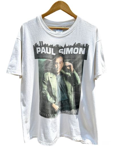 Discover Vintage 1991 Paul Simon Central Park Double Sided Concert T-shirt