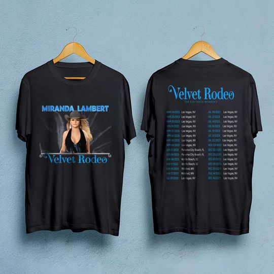 Discover Miranda Lambert Velvet Rodeo 2023 Tour Shirt