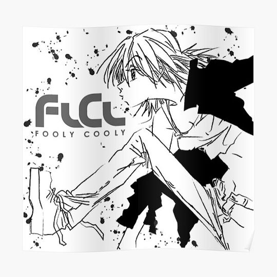 Discover FLCL white HARUKO Premium Matte Vertical Poster