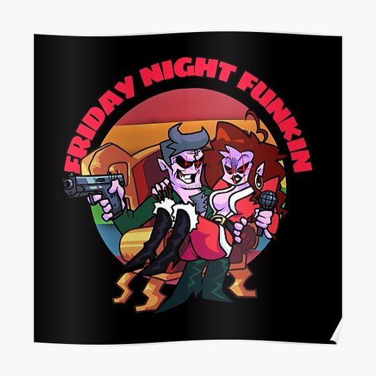 Discover Friday Night Funkin dady and mommy best character fnf Premium Matte Vertical Poster