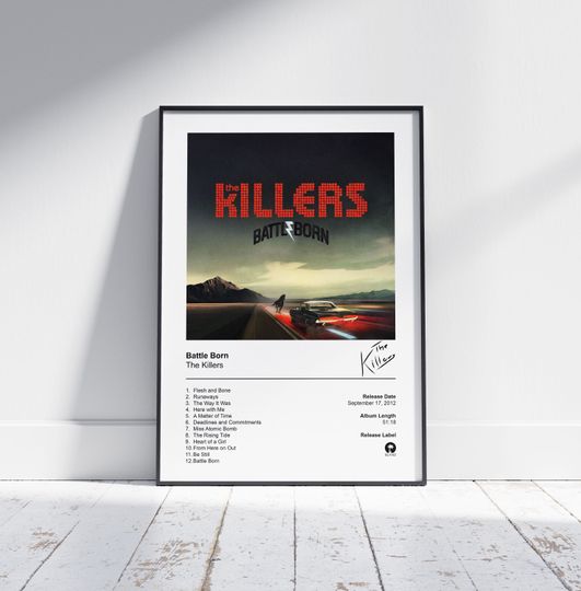 Discover The Killers Poster, Battle Born Album Cover Poster