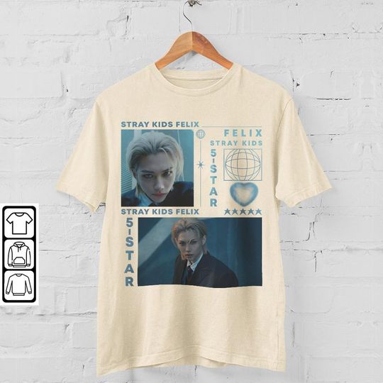 Discover Stray Kids Felix Kpop Shirt, 5 Star Album Tee, Stray Kids Tee, Kpop Merch