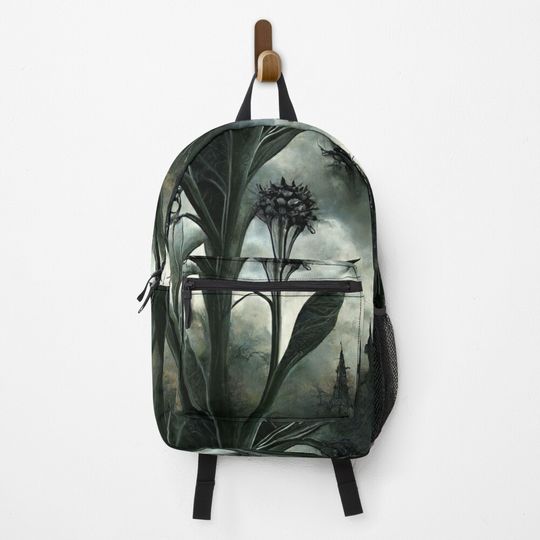 Discover Gothic building with flowers Backpack