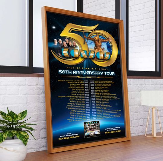 Discover Kansas band-50th Anniversary Tour 2023 Poster