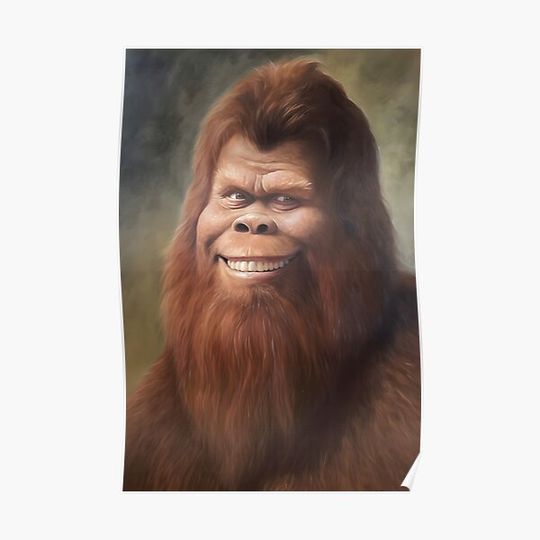 Discover Sasquatch Smiles Premium Matte Vertical Poster