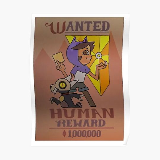 Discover The Owl House Luz Wanted Poster! Premium Matte Vertical Poster
