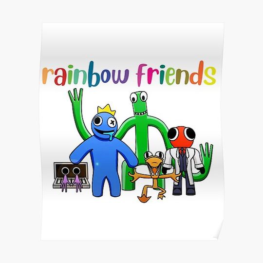 Discover rainbow friends Premium Matte Vertical Poster