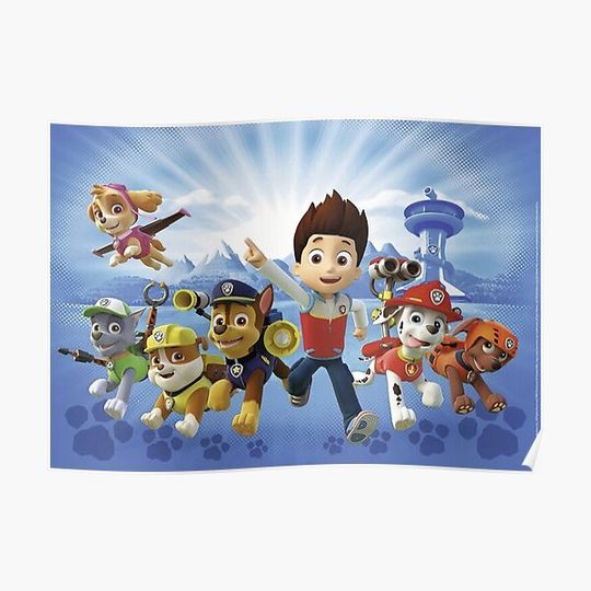Discover Paw Patrol Poster Premium Matte Vertical Poster