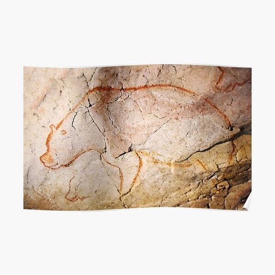 Discover Chauvet Cave Bear 3 Premium Matte Vertical Poster