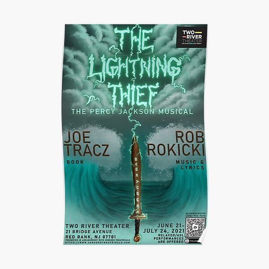 Discover "The Lightning Thief: The Percy Jackson Musical" Official Poster Premium Matte Vertical Poster