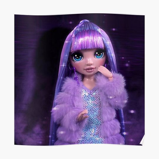 Discover Rainbow High Violet Willow Shadow High teaser Premium Matte Vertical Poster