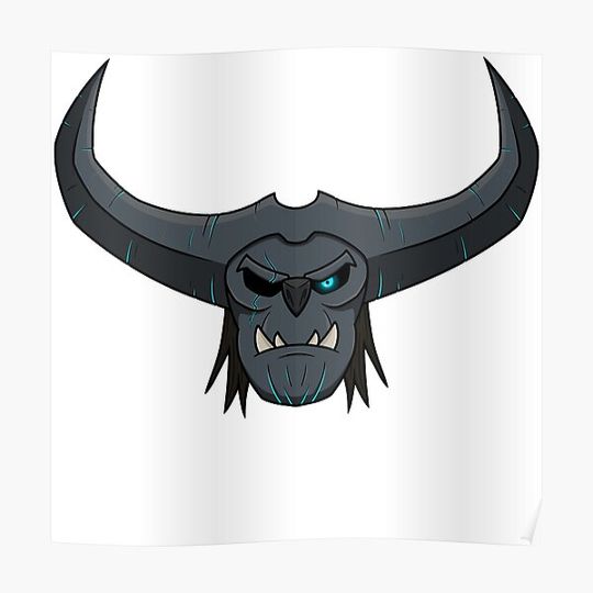 Discover Trollhunters Gunmar blue Premium Matte Vertical Poster