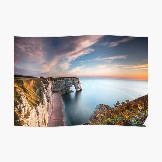 Discover Etretat, Normandie, France Premium Matte Vertical Poster