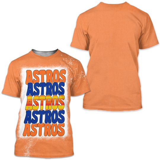 Discover Astros Bleached Shirt, Plus Size Shirt