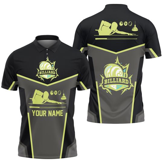 Discover Custom Name Billiards Polo Shirt