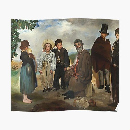 Discover Edouard Manet The Old Musician Print Premium Matte Vertical Poster