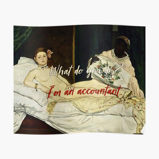 Discover Edouard Manet, Olympia, 1863 Premium Matte Vertical Poster